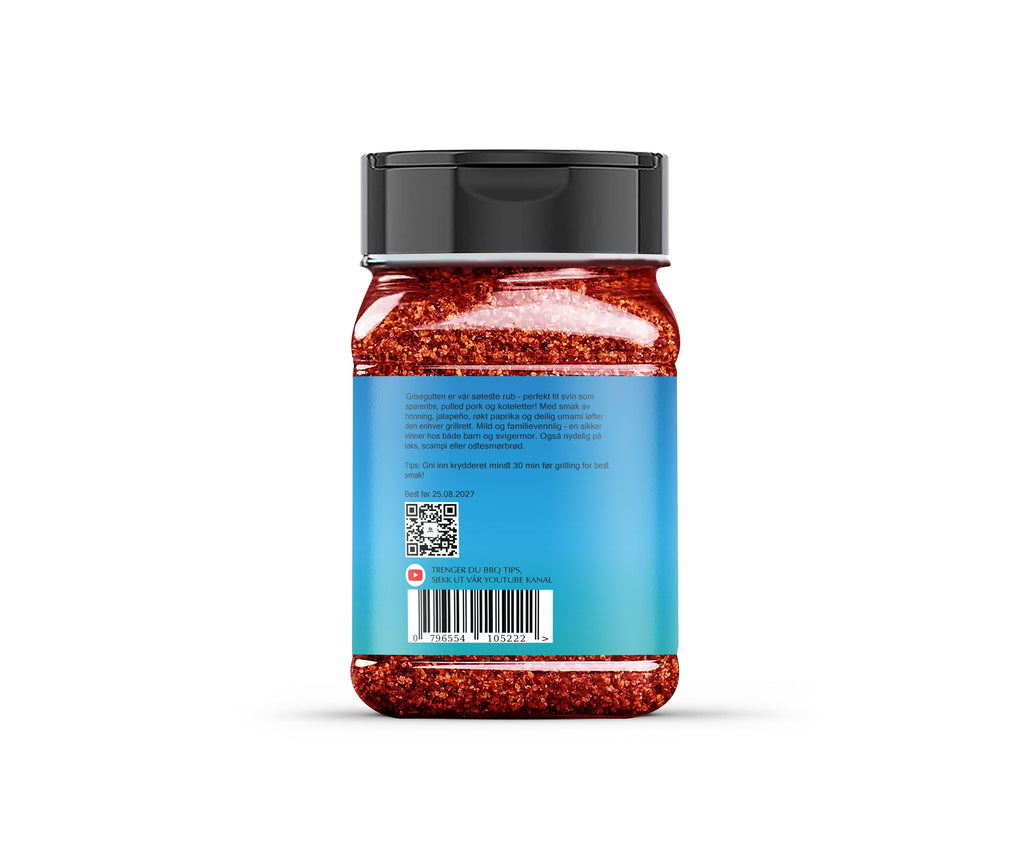 Big Boy BBQ "Grisegutten" – Den Perfekte Rub for Svinekjøtt (280g)