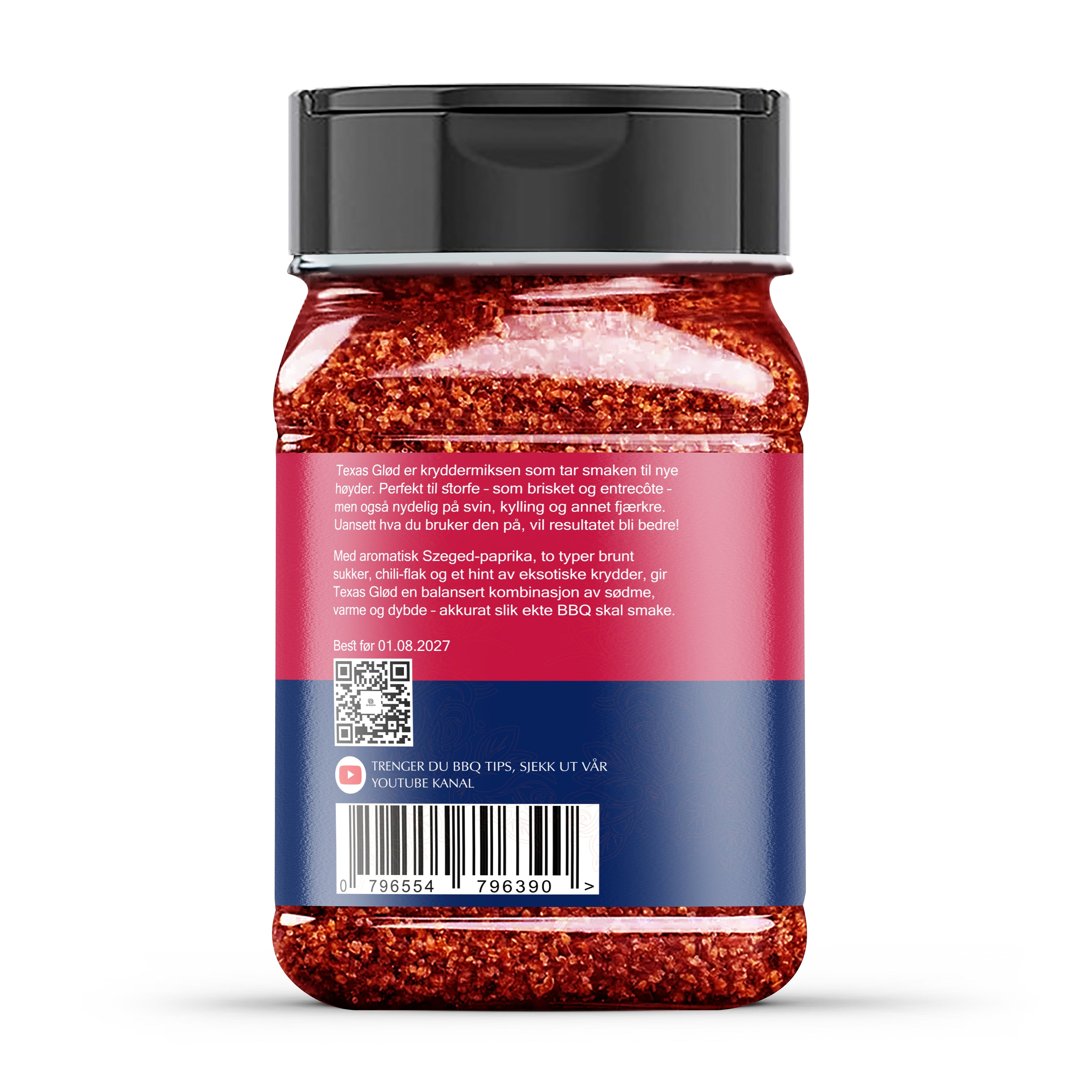 Big Boy BBQ "TexasGlød" – Autentisk Sørstatsrub til Storfe og Mer (280g)