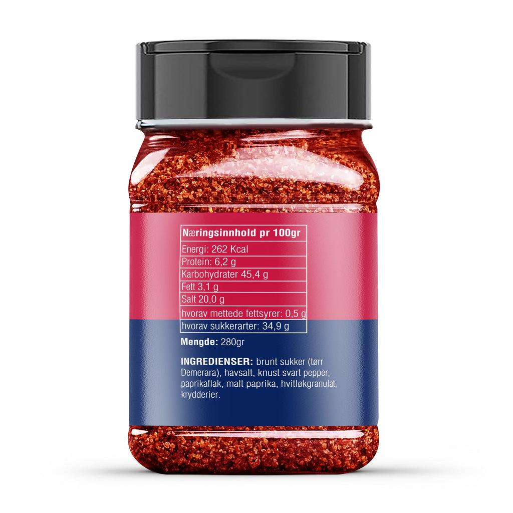 Big Boy BBQ "TexasGlød" – Autentisk Sørstatsrub til Storfe og Mer (280g)